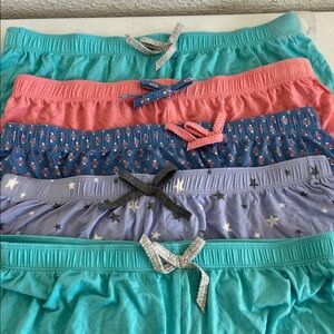 Women's Athletic Shorts - Teal, Coral, Blue, Lavender